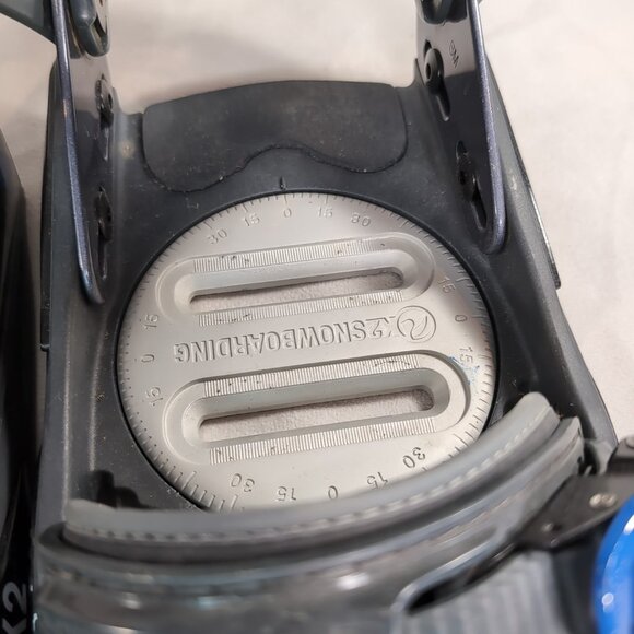 K2 Plasma V2 Snowboard Bindings Blue Grey S SM Small K2-BSP-04-S-L Snowboarding - Picture 10 of 16